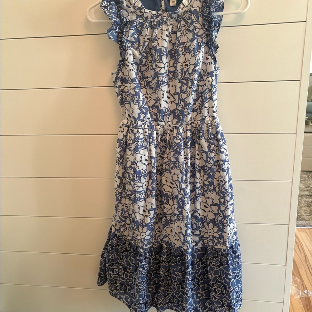 J. Crew Navy and White Floral dress
